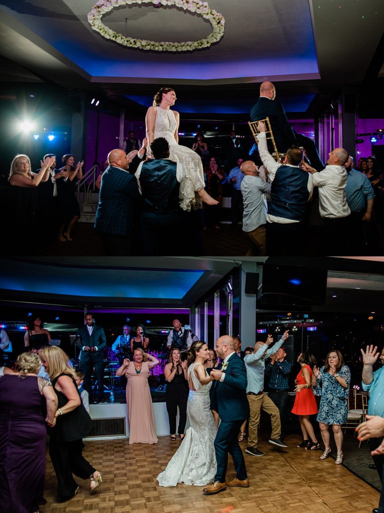 Dancing collage from a reception at The Roostertail Wedding Venue.