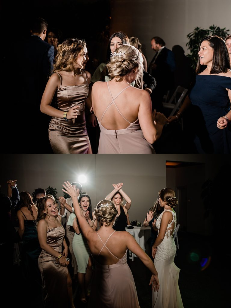 Dance collage at a wedding.