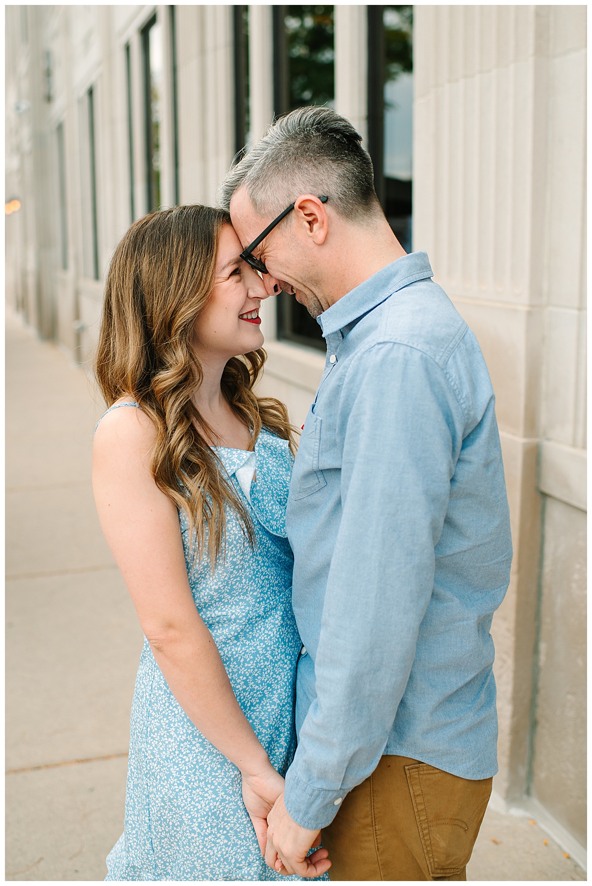 Couple is head to head for Michigan Wedding Photographer