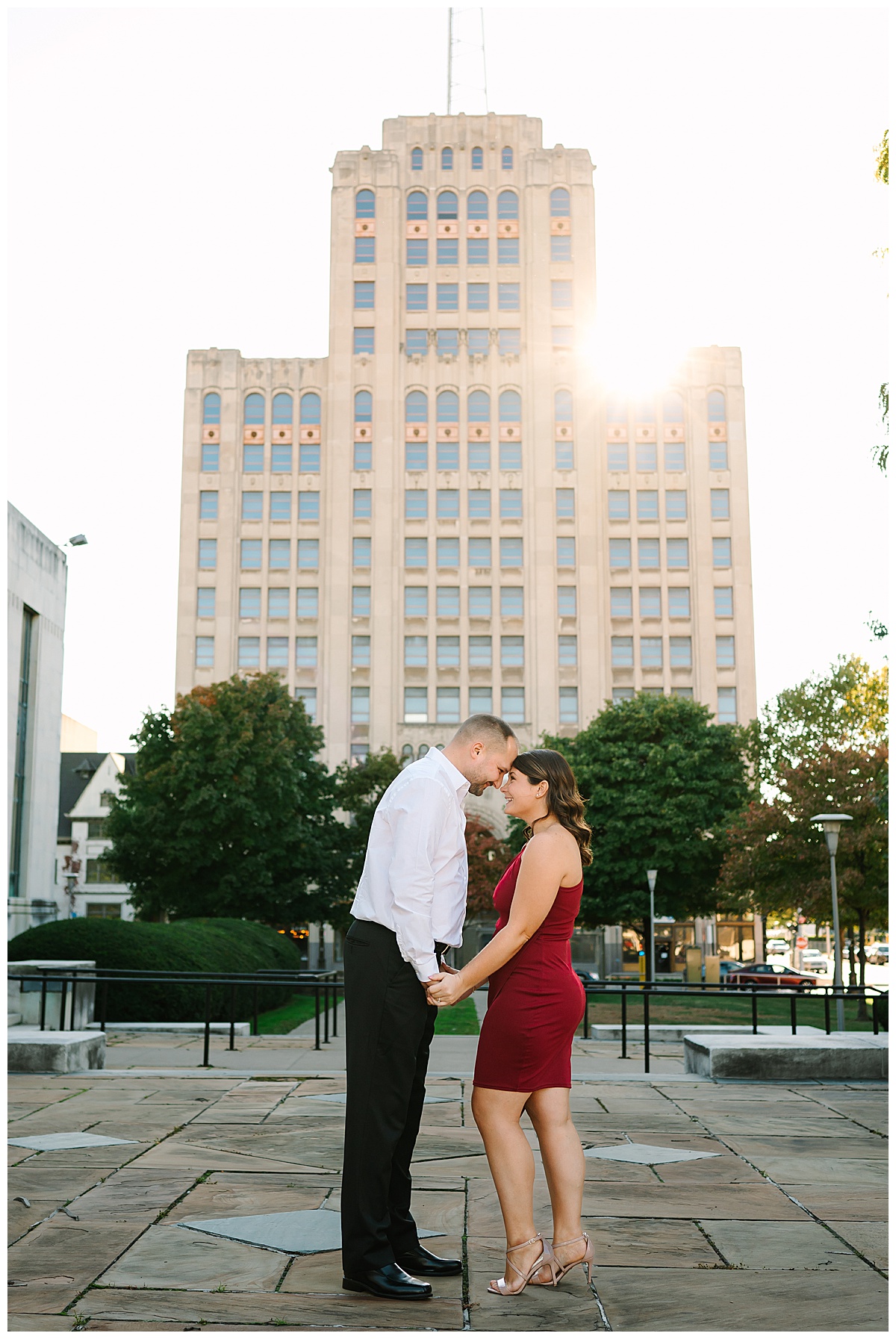 Couple goes head to head for Detroit Engagement Session