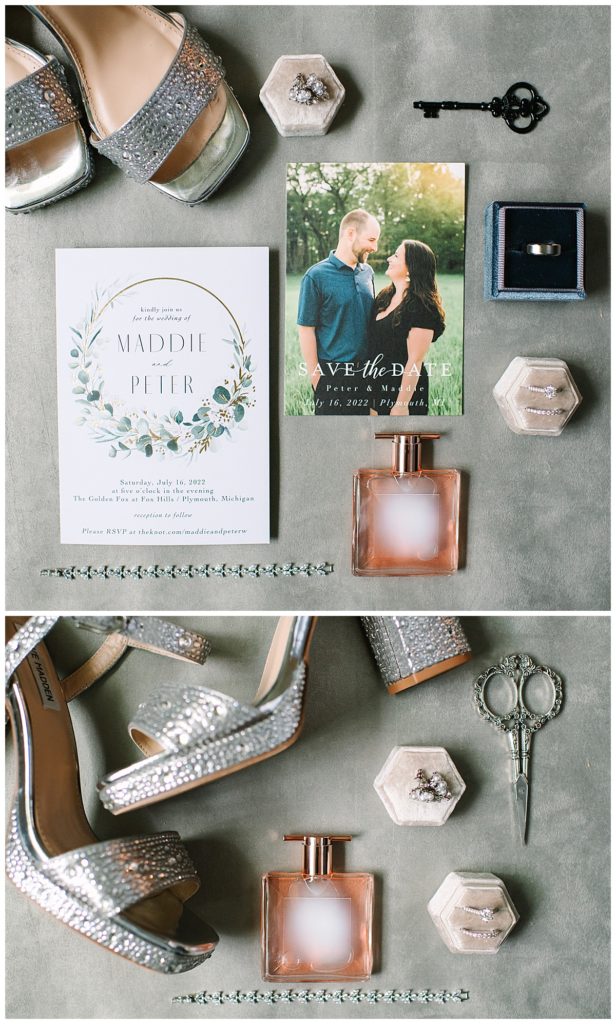 Stationary and rings by Michigan Wedding Photographer