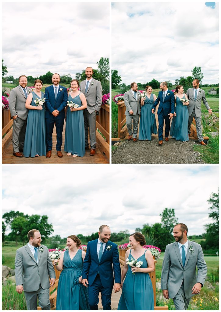 Groom with wedding party for Brittany Emerson Photography