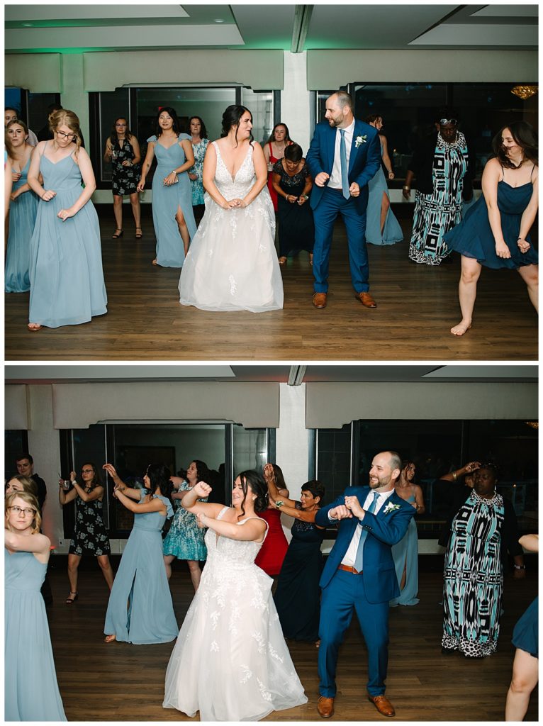 Couple dancing together at Fox Hills Golf Club