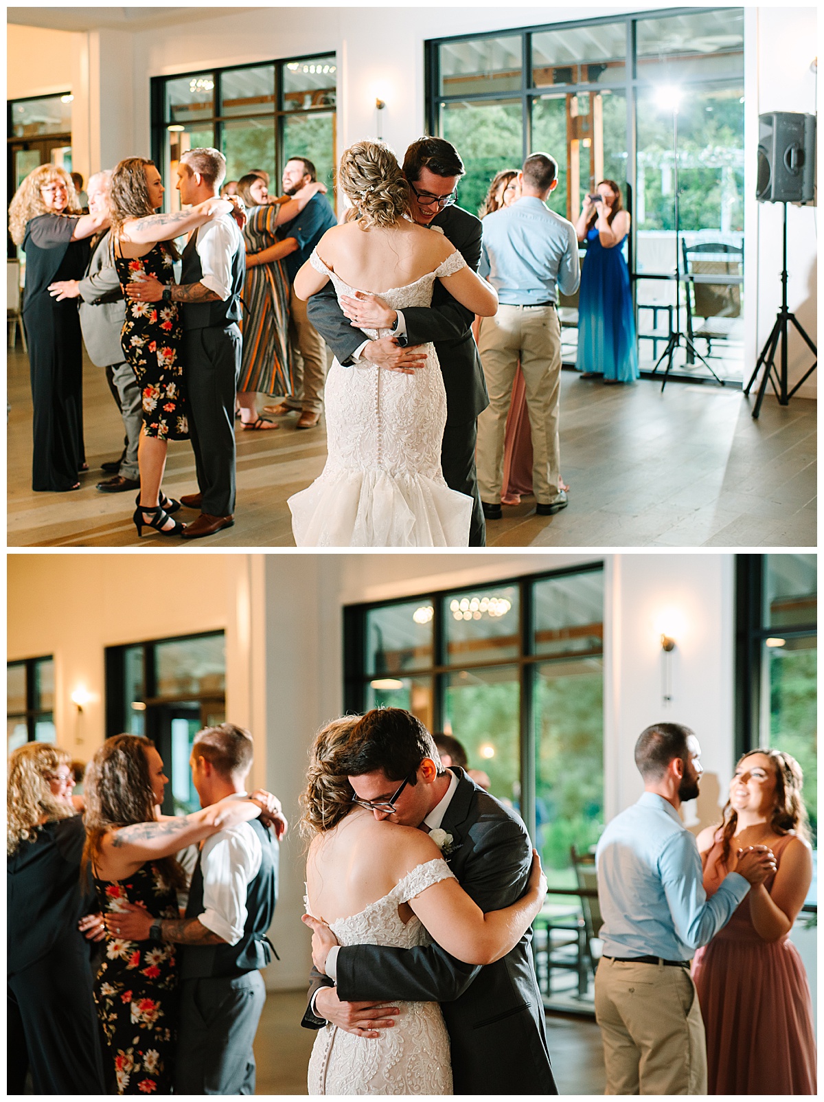 Newlyweds dance together at Bay Pointe Woods