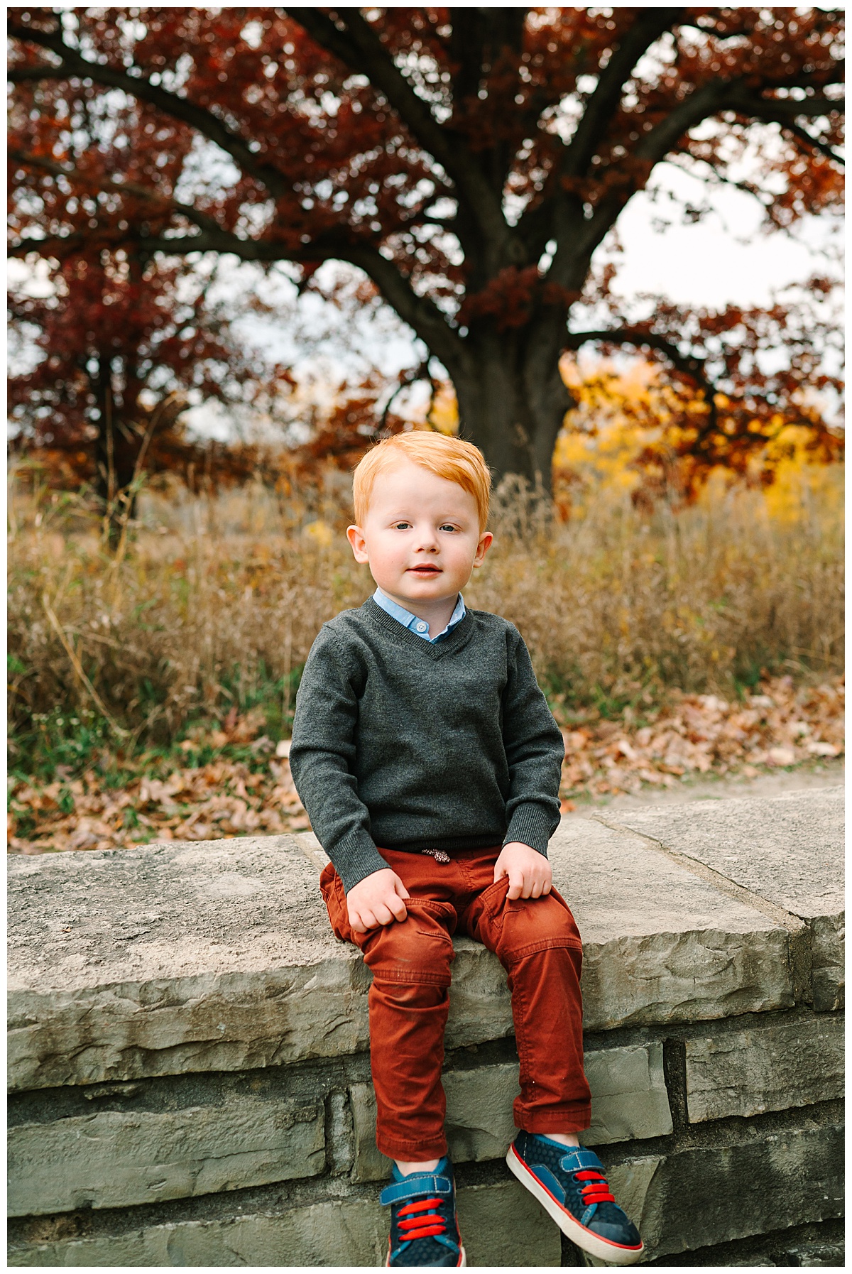 Younger brother sits properly for Brittany Emerson Photography