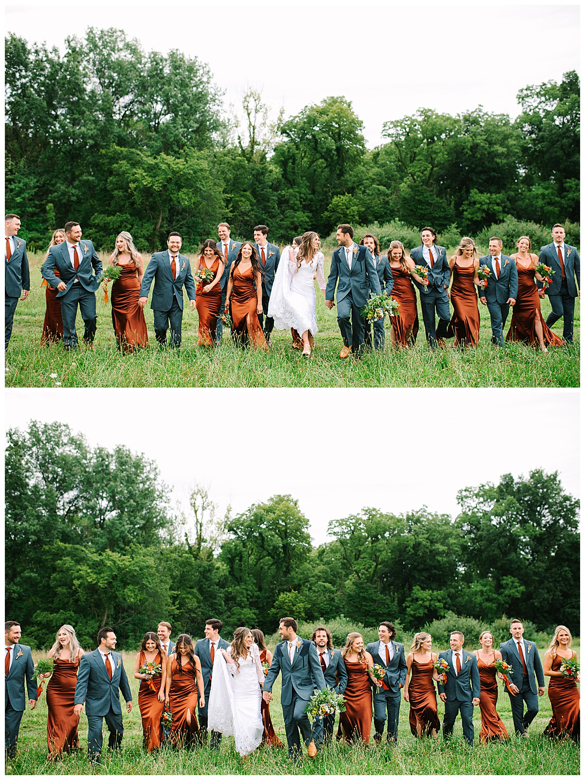 Husband and wife walk hand in hand for Michigan Wedding Photographer
