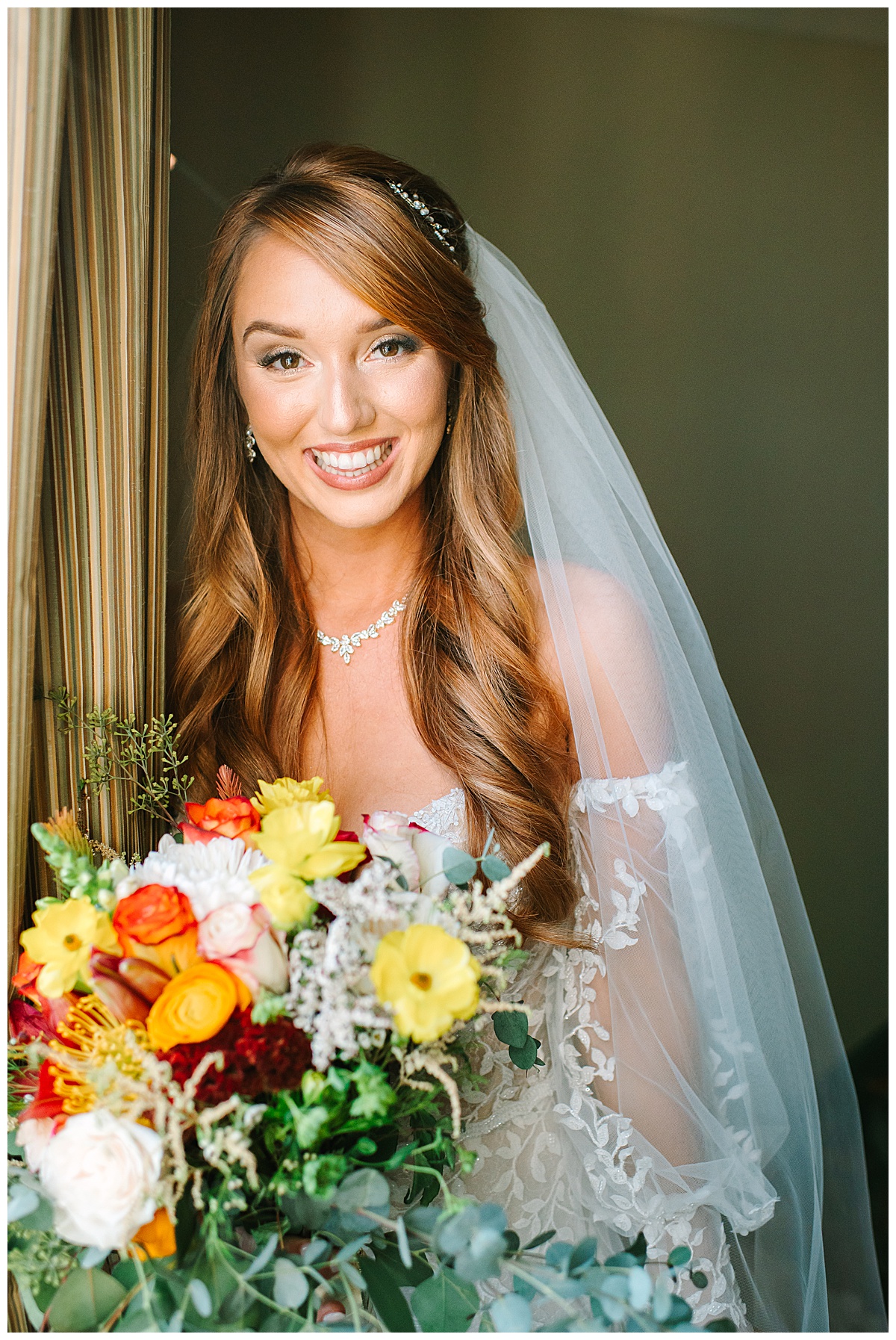 Bride smiles big for Brittany Emerson Photography