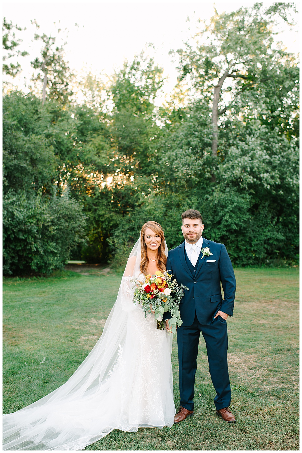 Bride and groom are all smiles for Brittany Emerson Photography