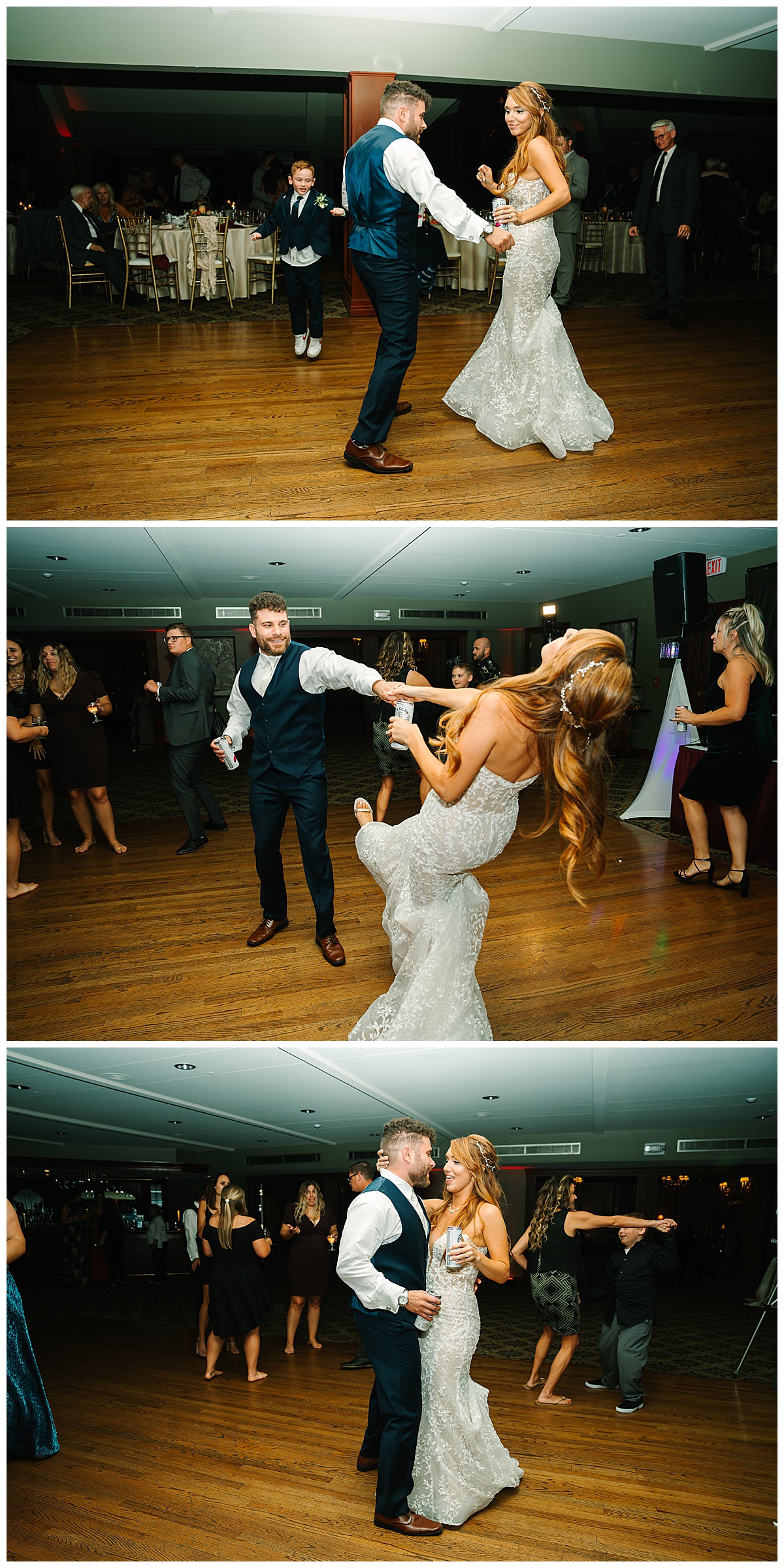 Man woman on dance floor for Michigan Wedding Photographer