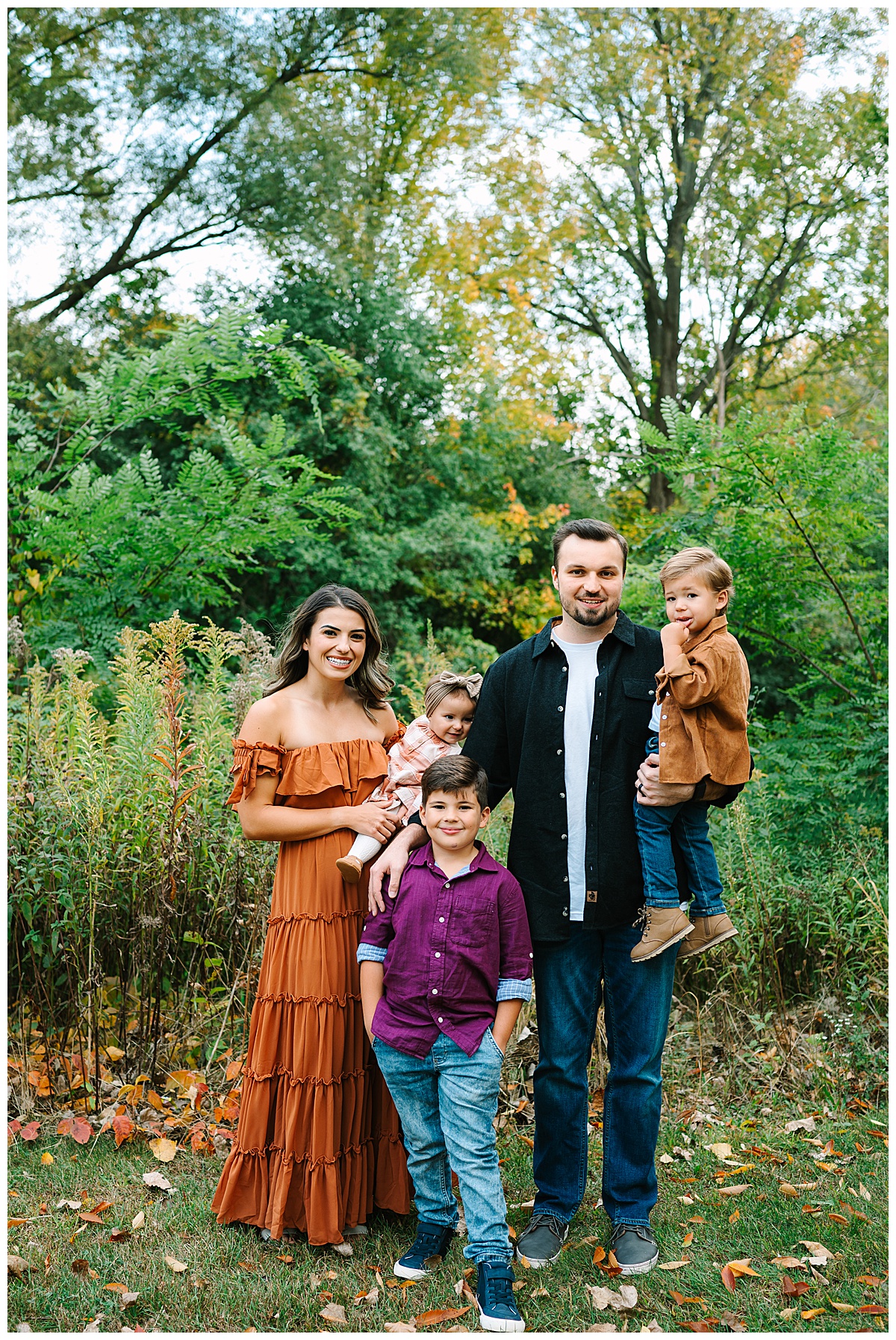 Beautiful family smiles big for Auburn Hills Lifestyle Photographer