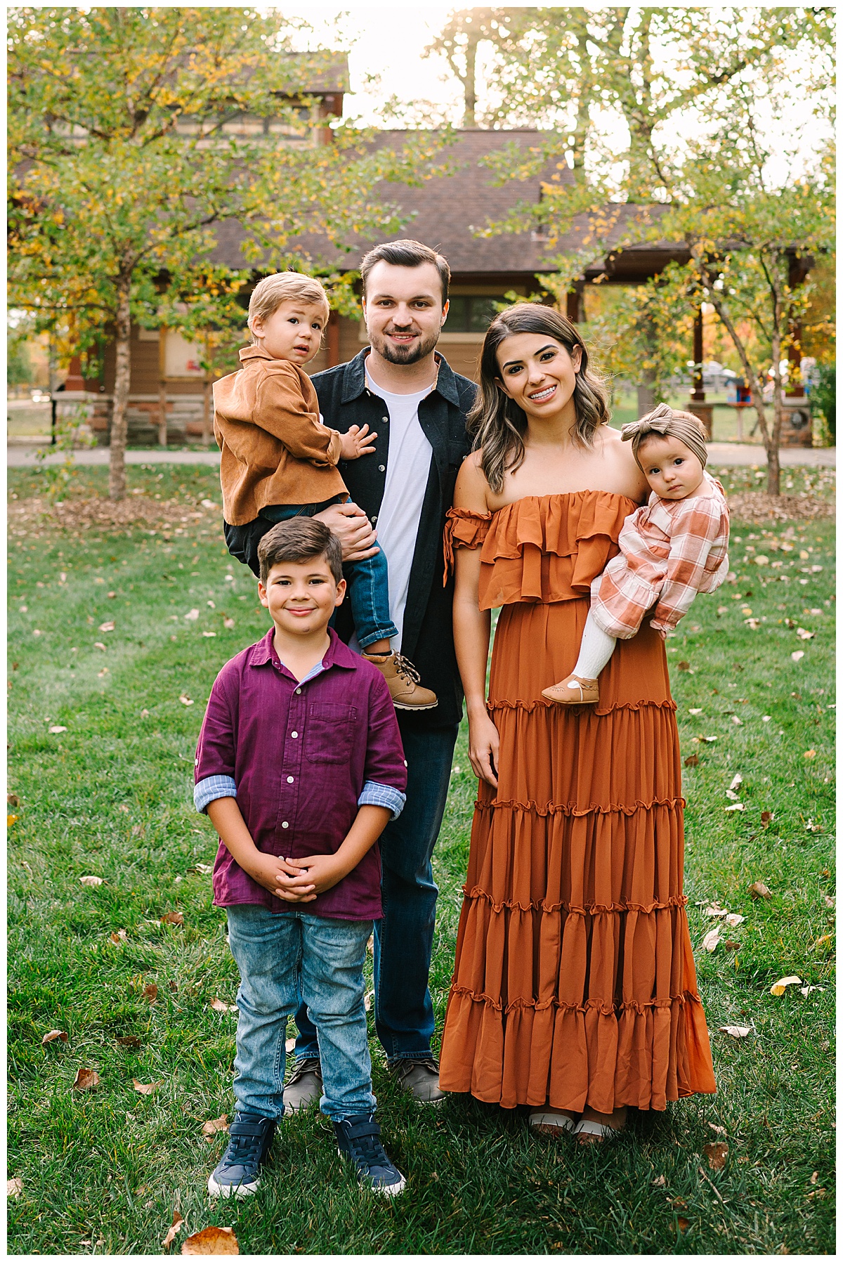 Beautiful group together for Oakland County Family Session